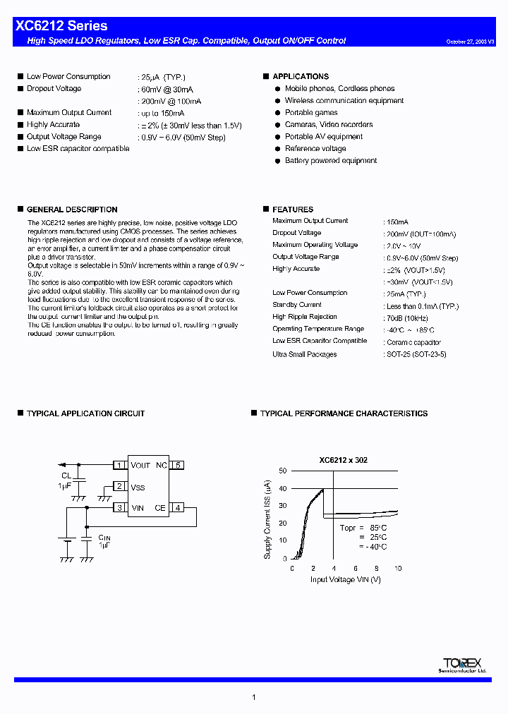 XC6212D302ML_319283.PDF Datasheet