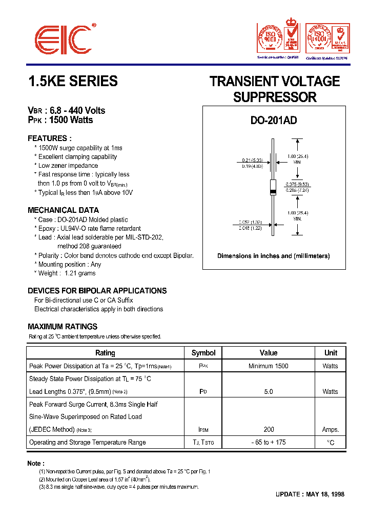 15KE180_443983.PDF Datasheet