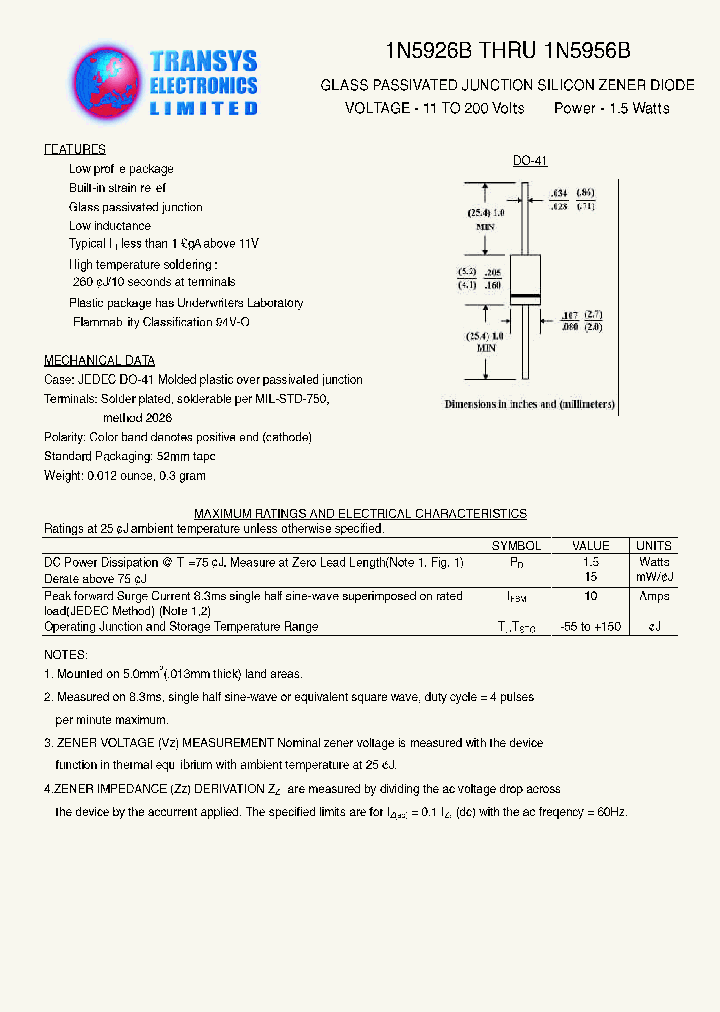 1N5946B_375788.PDF Datasheet