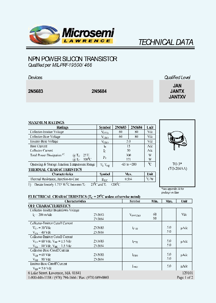 JAN2N5684_438553.PDF Datasheet