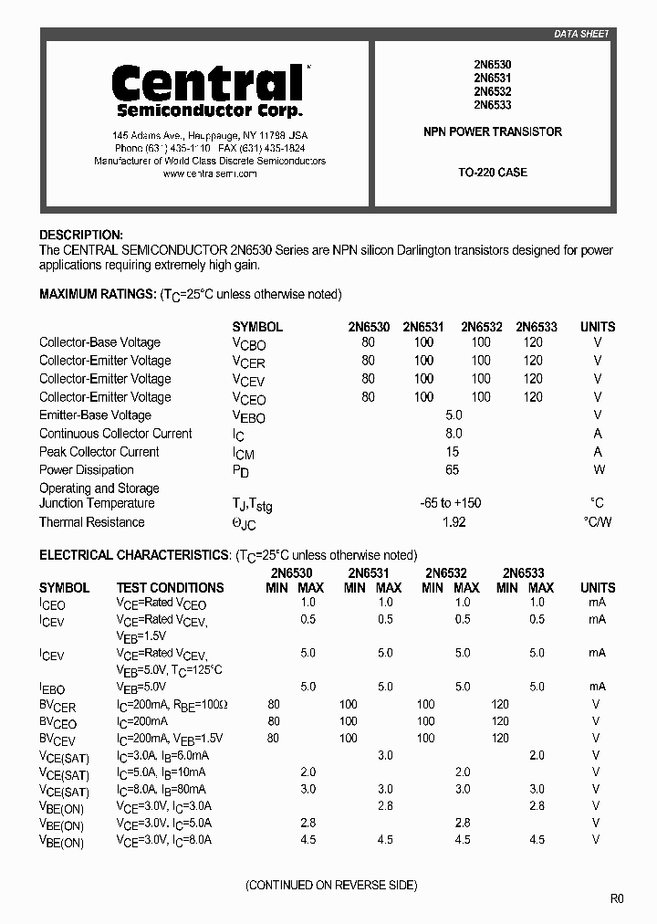 2N6533_481955.PDF Datasheet