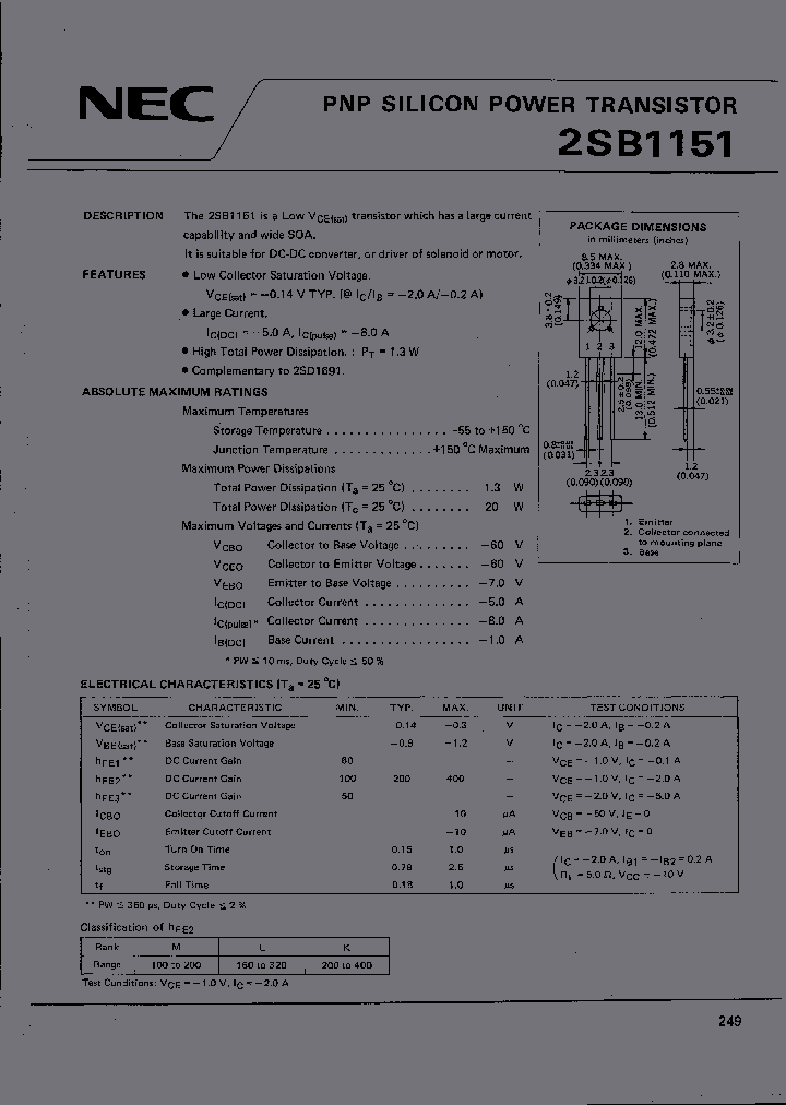 2SB1151_464523.PDF Datasheet