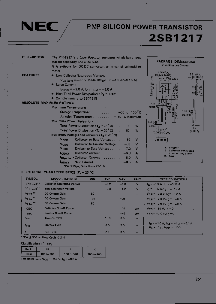 2SB1217_464428.PDF Datasheet