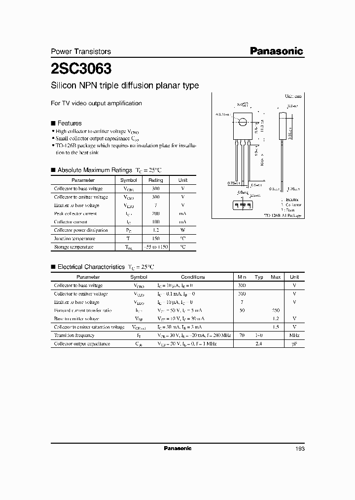 2SC3063_476298.PDF Datasheet