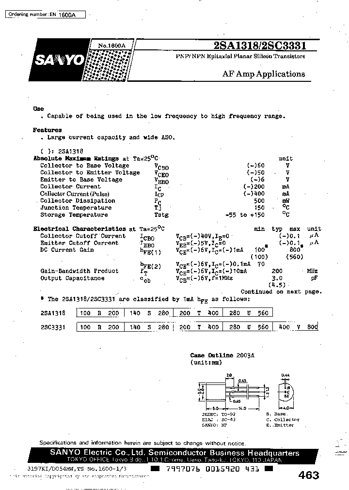 2SA1318_15596.PDF Datasheet