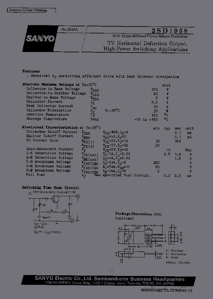 2SD1958_463461.PDF Datasheet