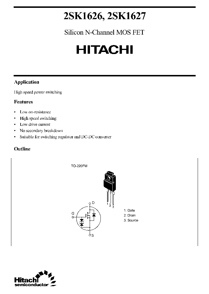 2SK1626_438060.PDF Datasheet