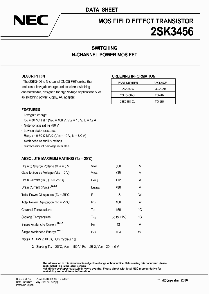 2SK3456_482791.PDF Datasheet