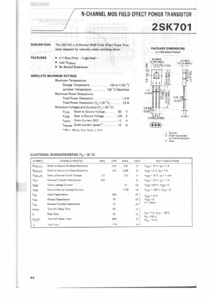 2SK701_468947.PDF Datasheet
