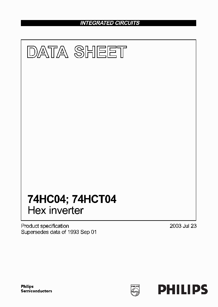 74HC04PW_463829.PDF Datasheet