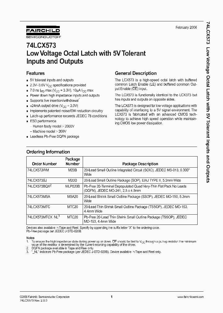74LCX573WM_452367.PDF Datasheet