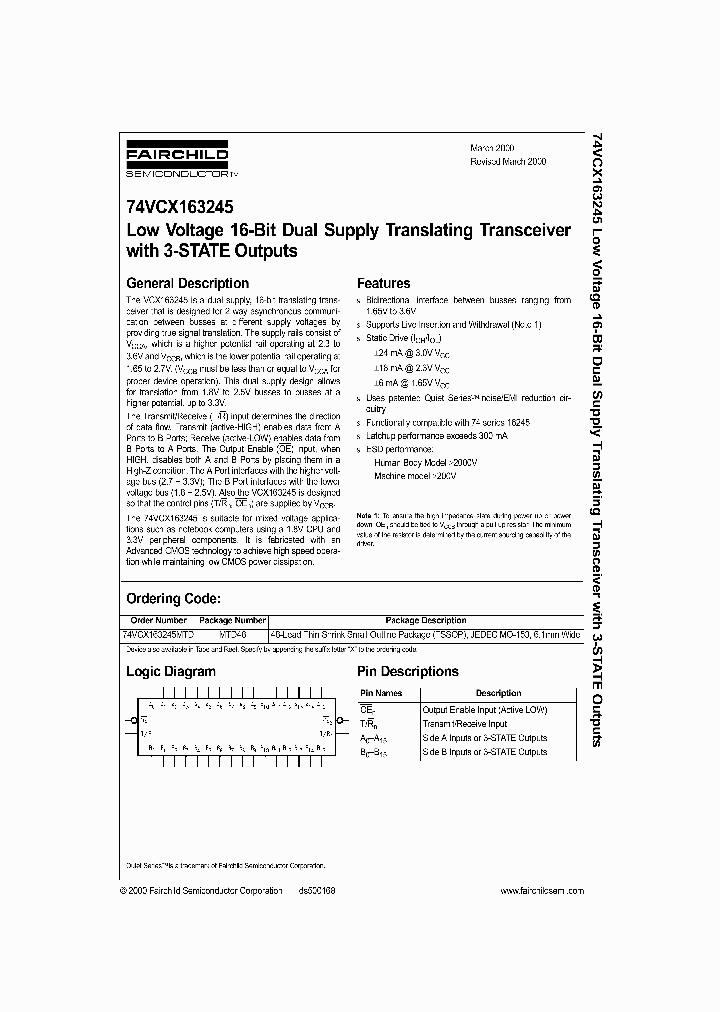 74VCX163245MTD_450728.PDF Datasheet