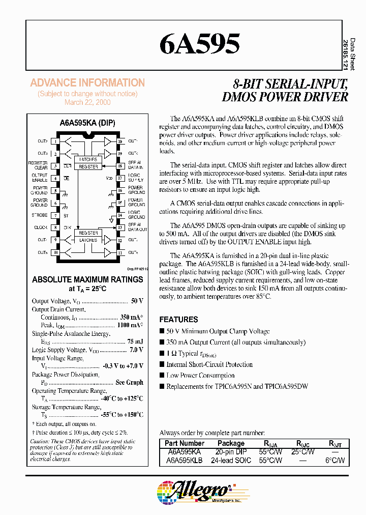 A6A595KLB_486590.PDF Datasheet