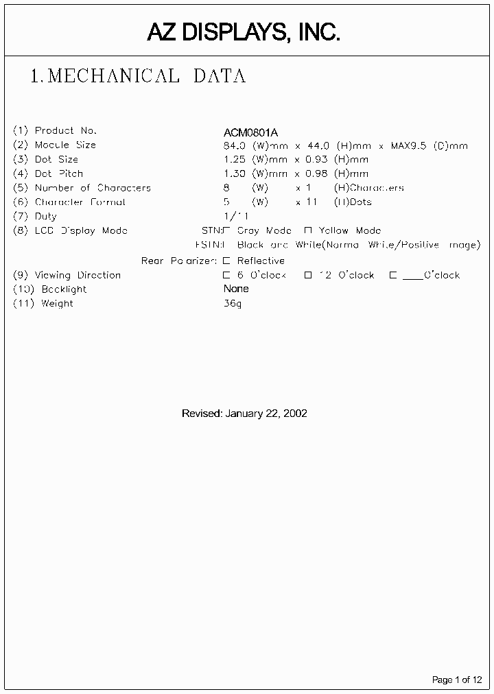 ACM0801A_448540.PDF Datasheet