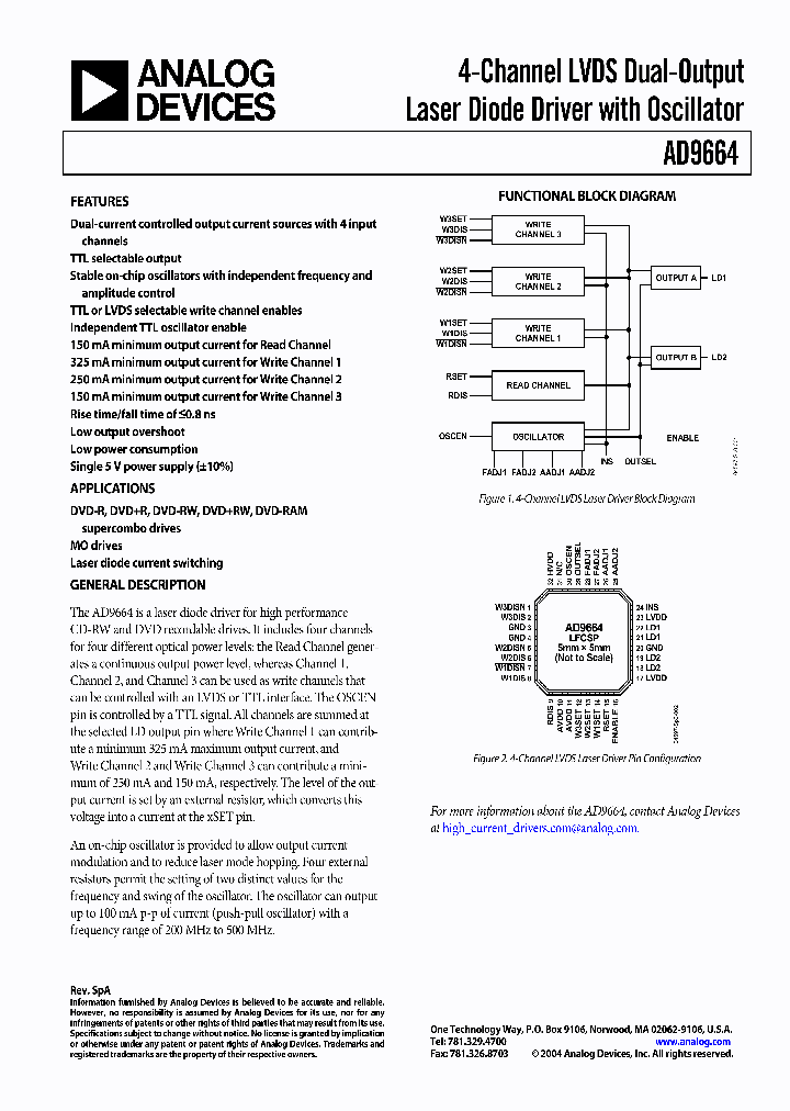 AD9664ACPDNZ-REEL_448870.PDF Datasheet