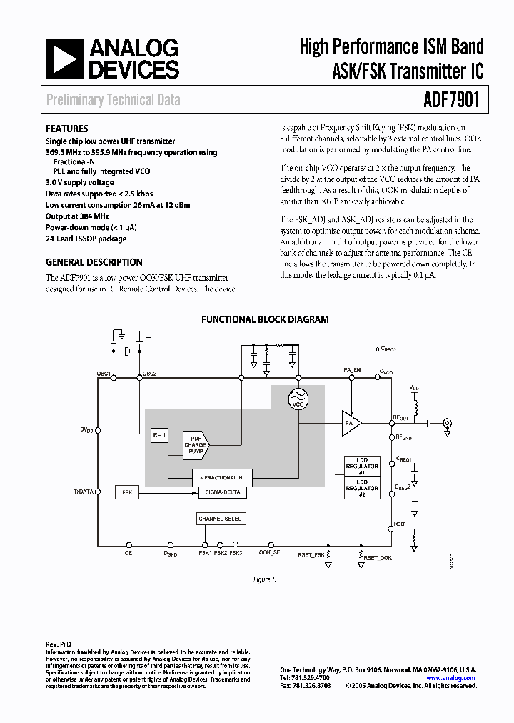 ADF7901BRU_485732.PDF Datasheet