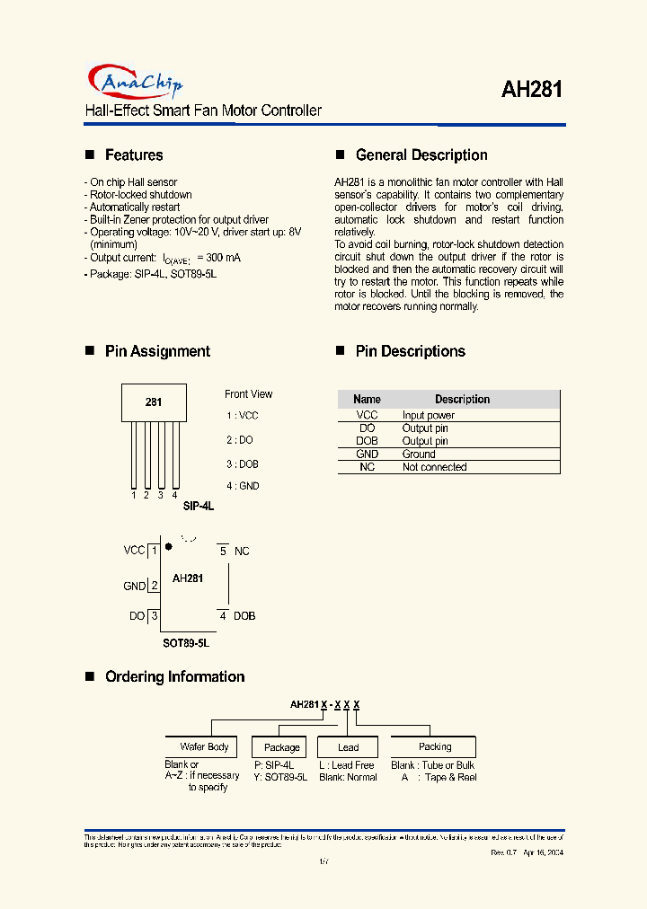 AH281_452359.PDF Datasheet
