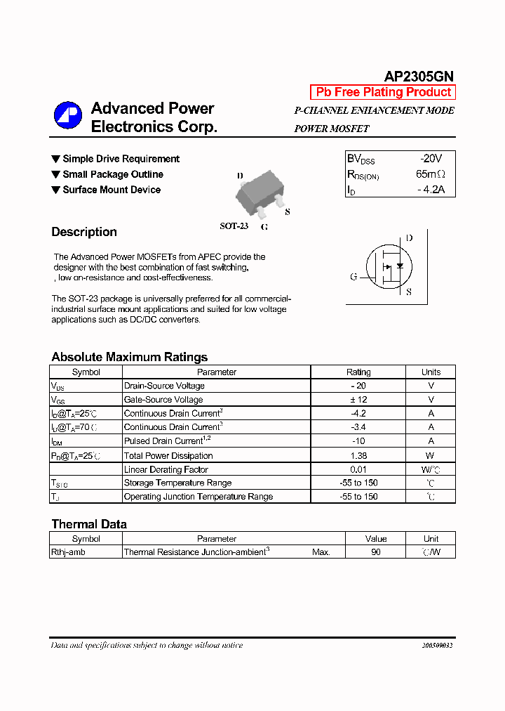 AP2305GN_444056.PDF Datasheet