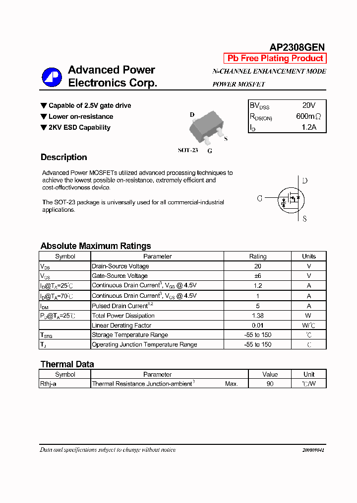 AP2308GEN_444062.PDF Datasheet