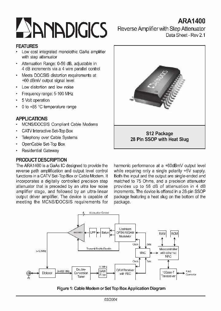 ARA1400_441098.PDF Datasheet
