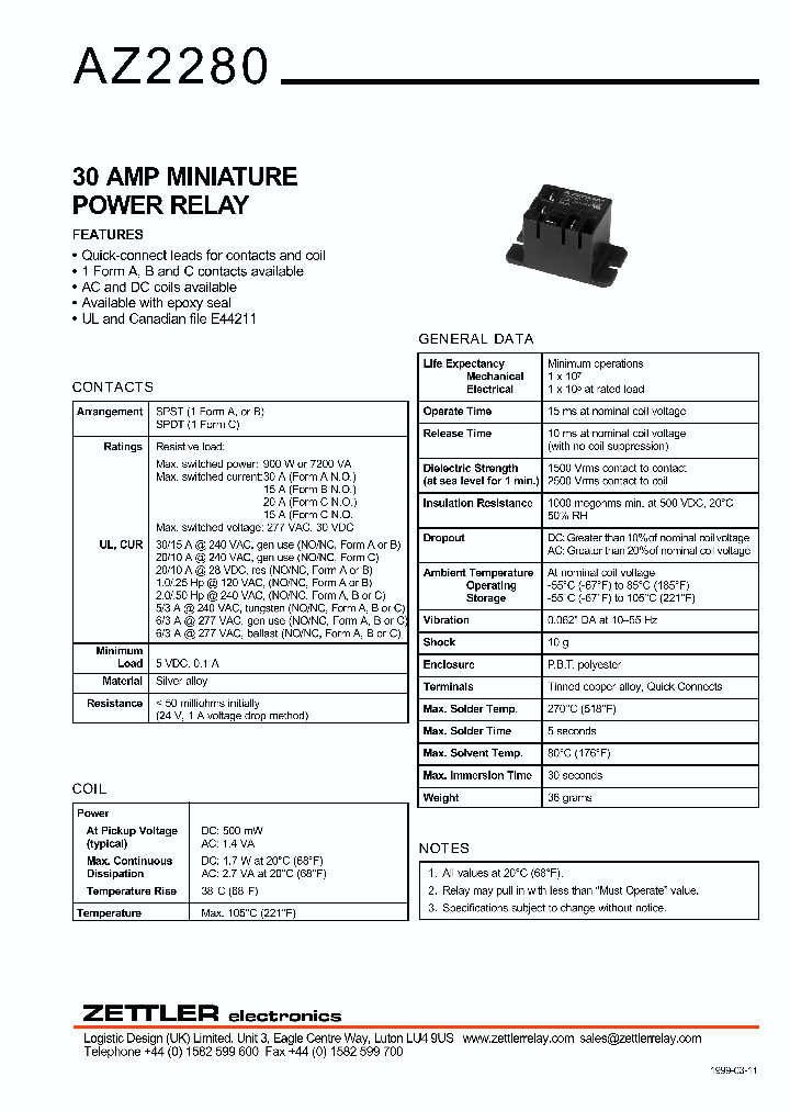AZ2280-1A-9D_464803.PDF Datasheet