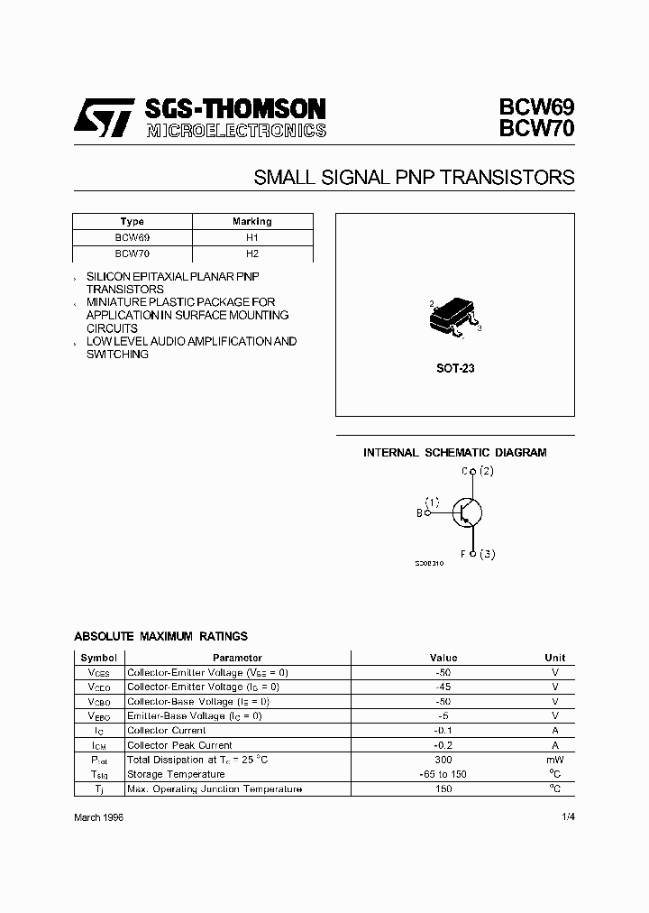 BCW70_464441.PDF Datasheet
