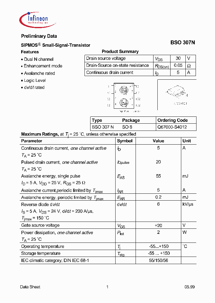 BSO307N_470734.PDF Datasheet