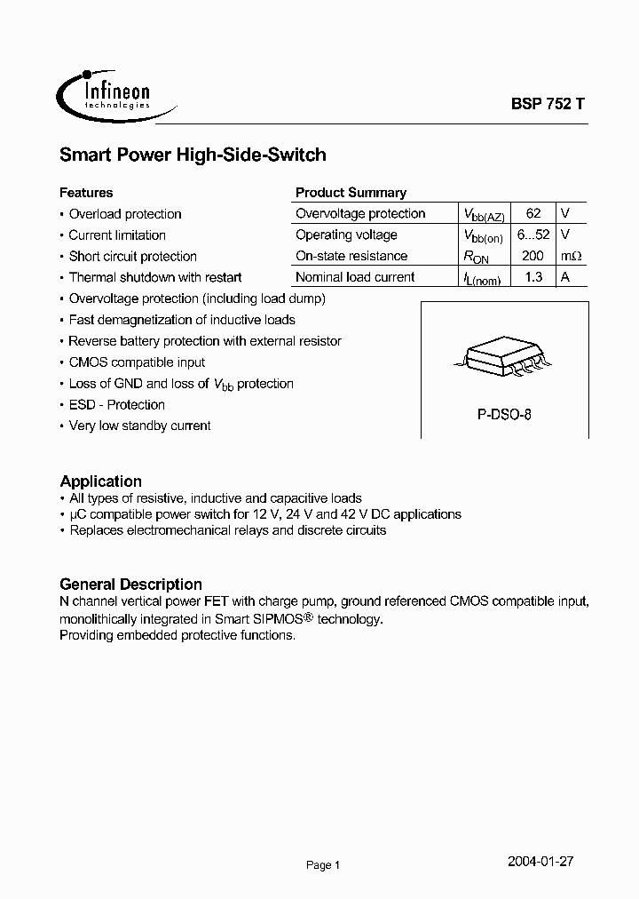 BSP752T_447309.PDF Datasheet