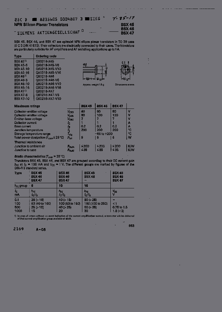 BSX46_440426.PDF Datasheet
