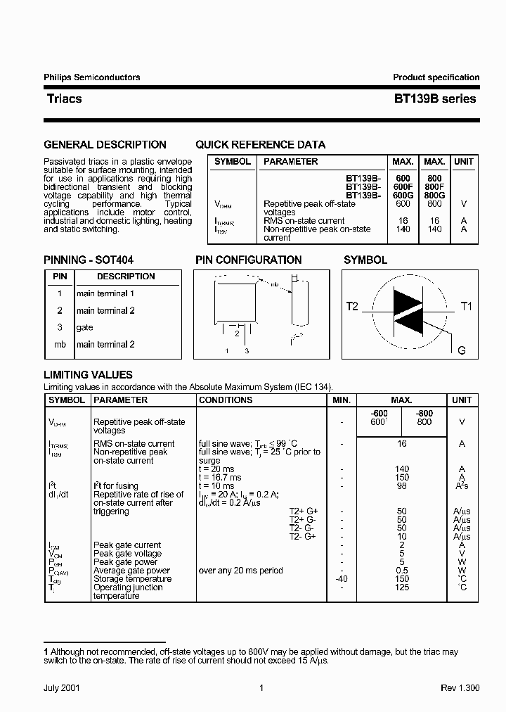 BT139BSERIES_464216.PDF Datasheet
