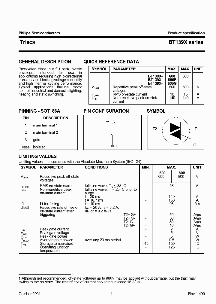 BT139XSERIES_464218.PDF Datasheet