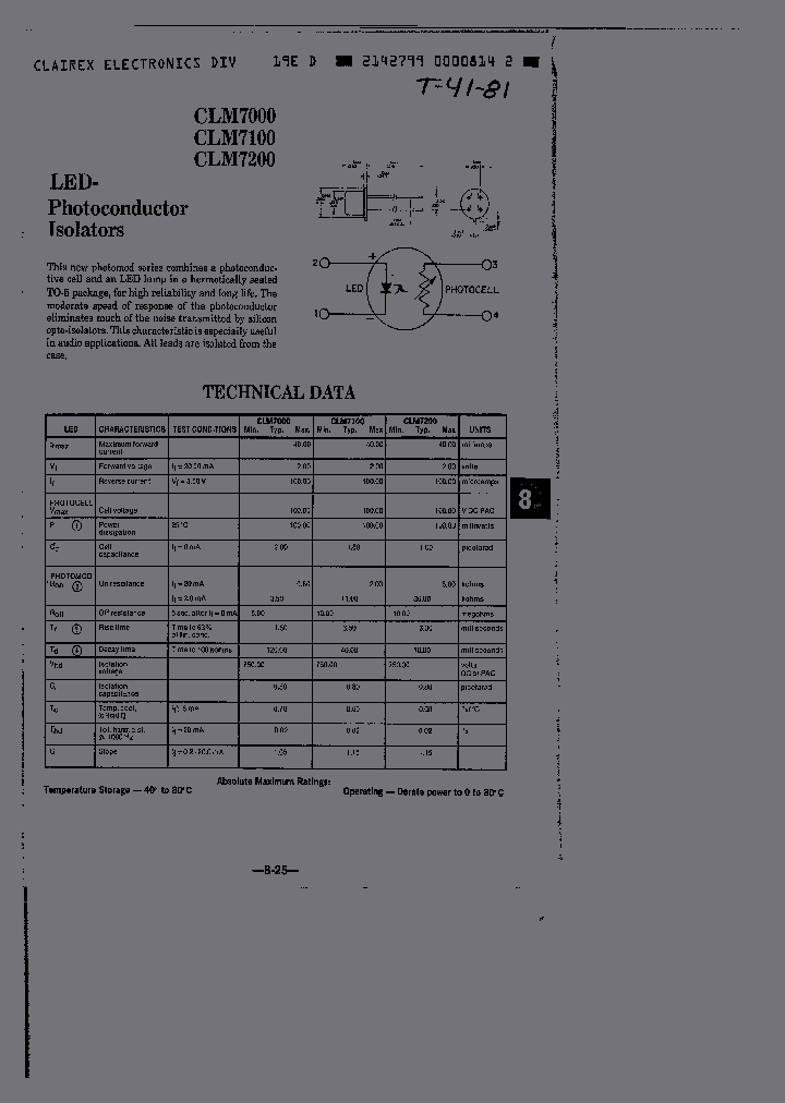 CLM7100_467672.PDF Datasheet