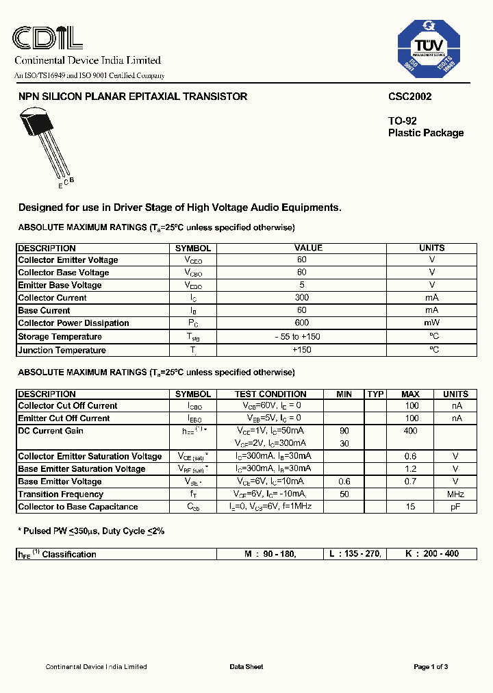 CSC2002L_463525.PDF Datasheet