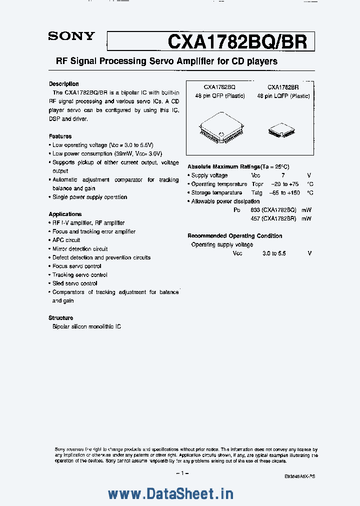 CXA1782BR_464401.PDF Datasheet