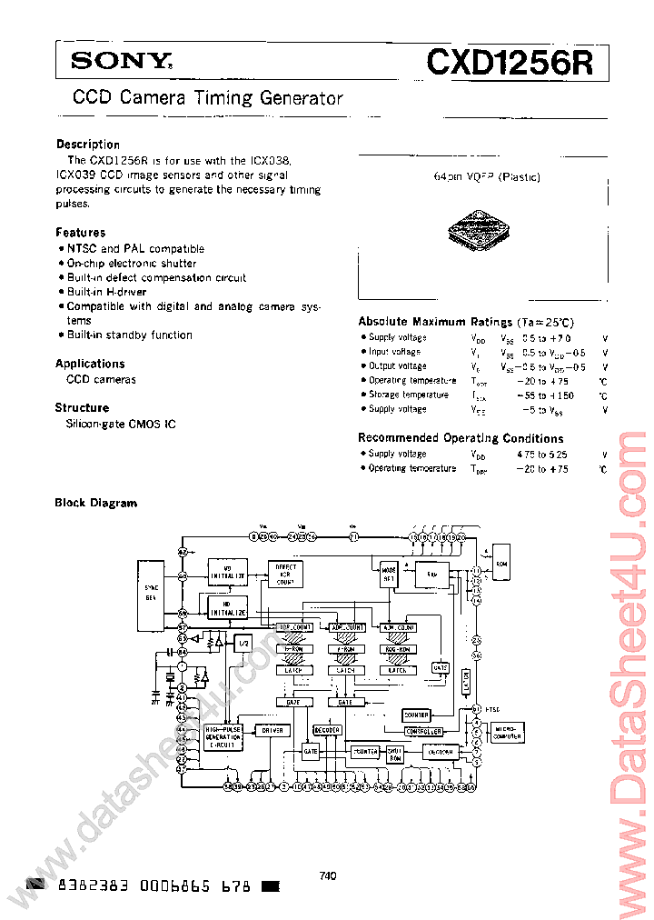 CXD1256R_450392.PDF Datasheet