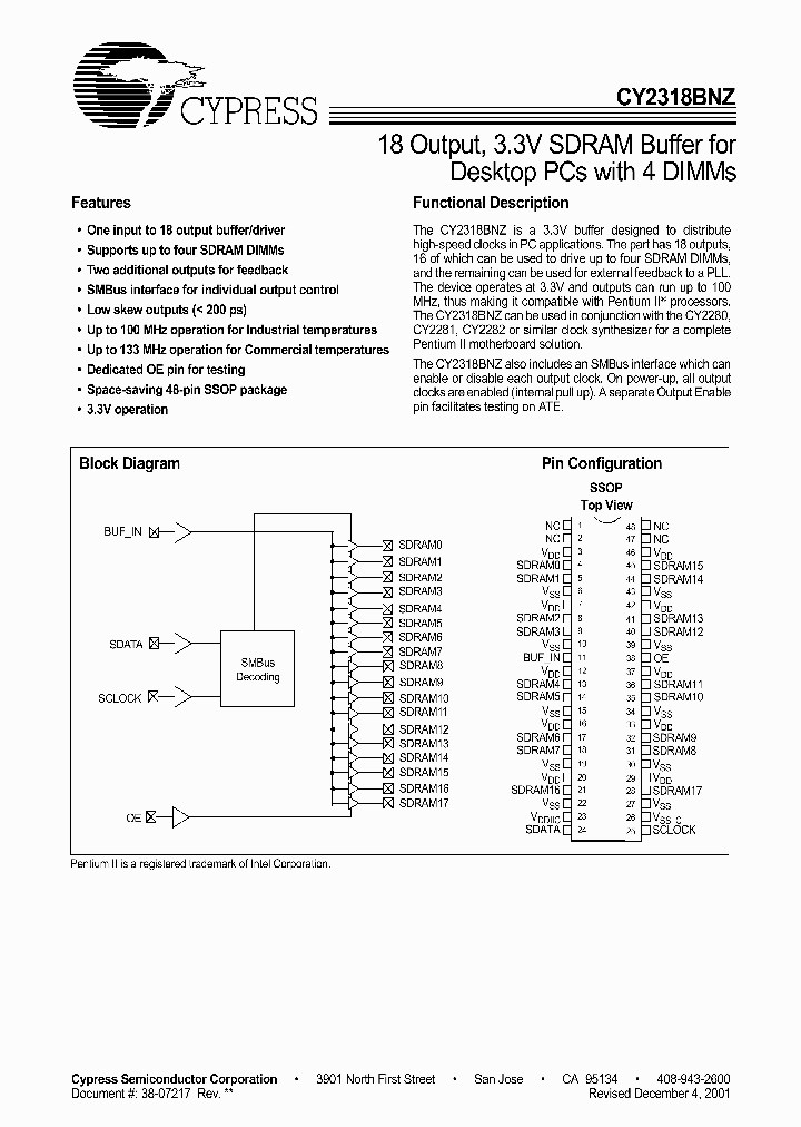 CY2318BNZ_454467.PDF Datasheet