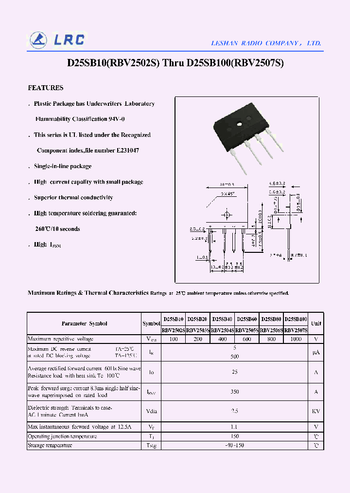 D25SB60_331668.PDF Datasheet