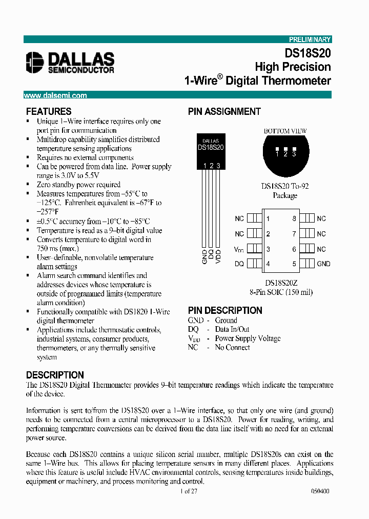 DS18S20Z_439970.PDF Datasheet