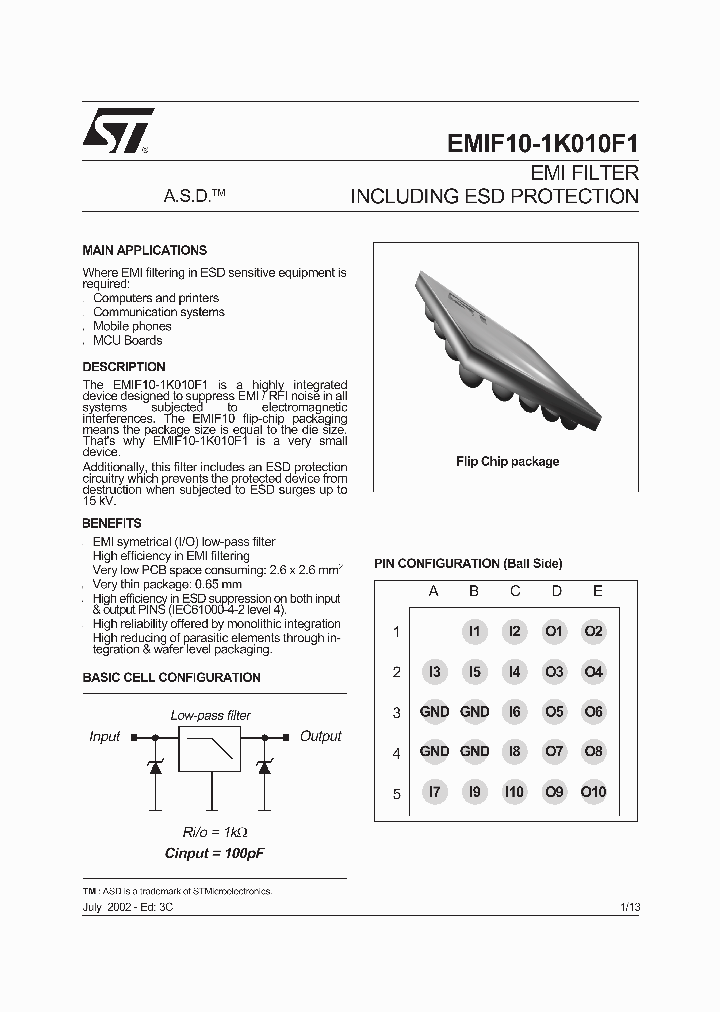 EMIF10-1K010F1_451375.PDF Datasheet