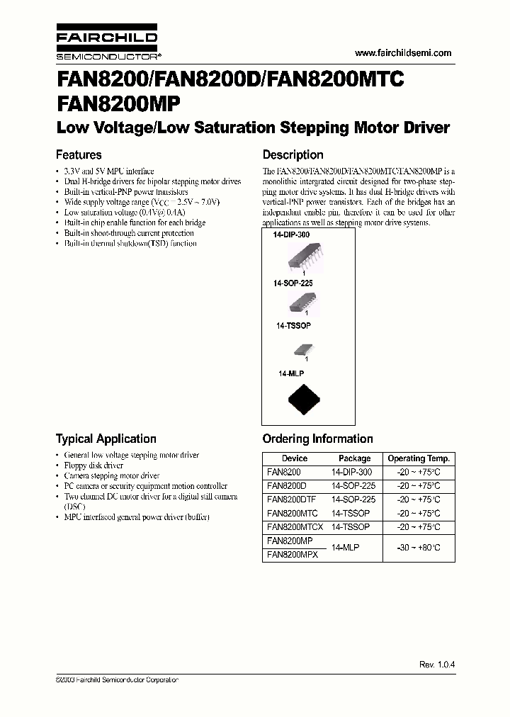 FAN8200D_437817.PDF Datasheet
