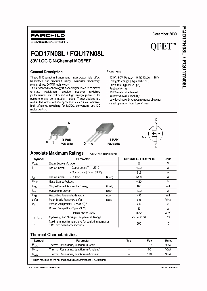 FQD17N08L_469913.PDF Datasheet