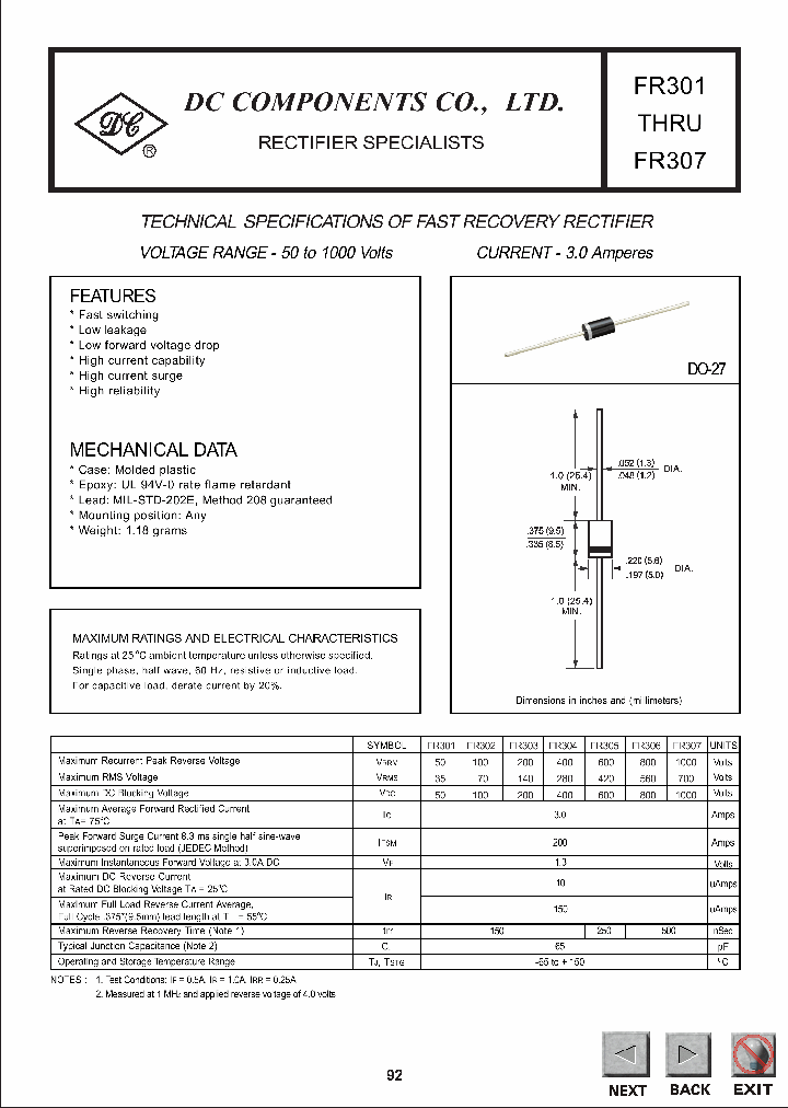 FR303_483023.PDF Datasheet