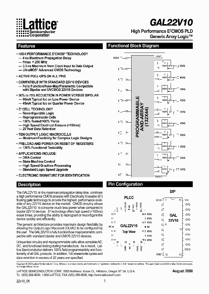 GAL22V10_25695.PDF Datasheet