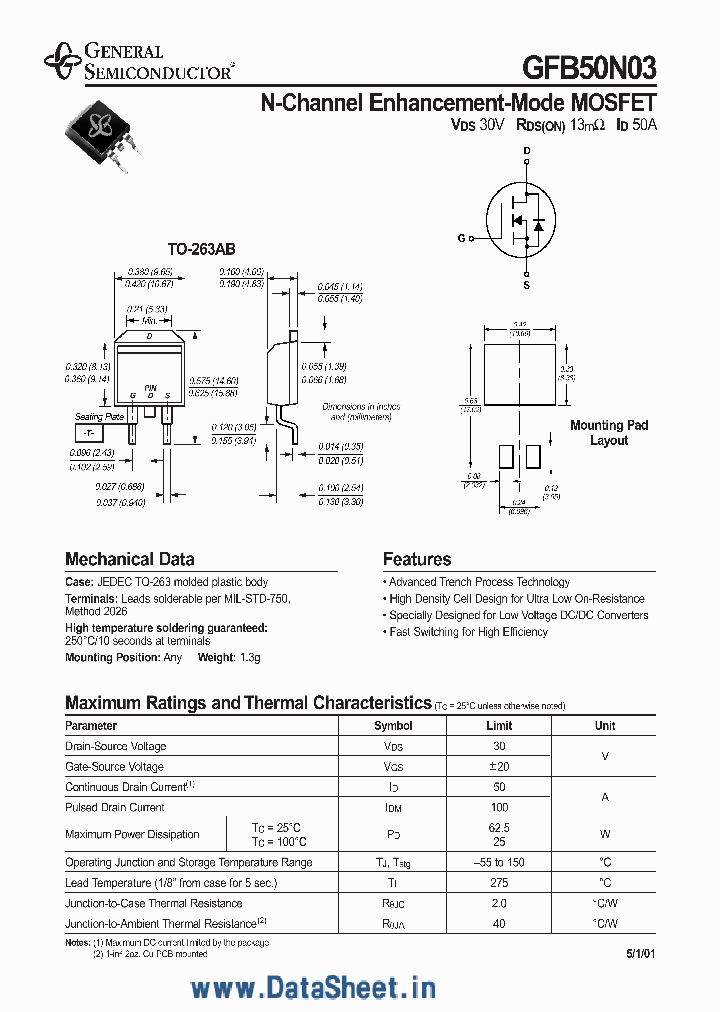GFB50N03_484577.PDF Datasheet