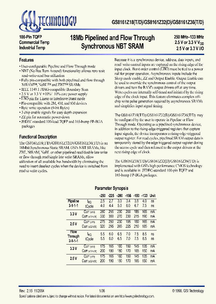 GS8161Z36T-133_435662.PDF Datasheet