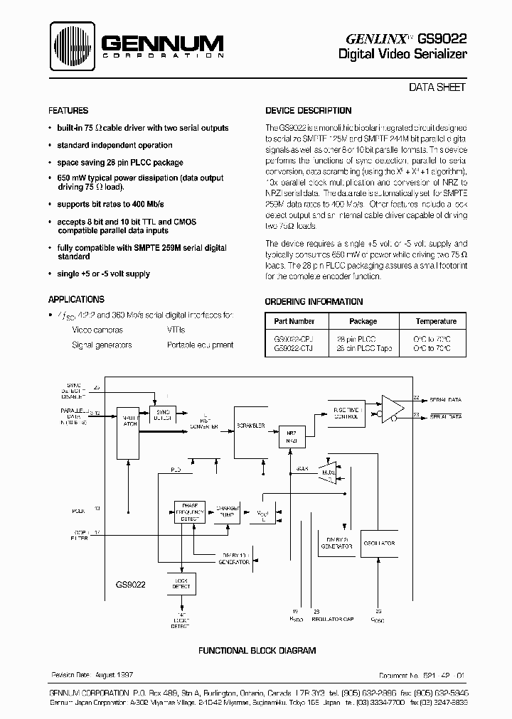 GS9022-CPJ_447404.PDF Datasheet