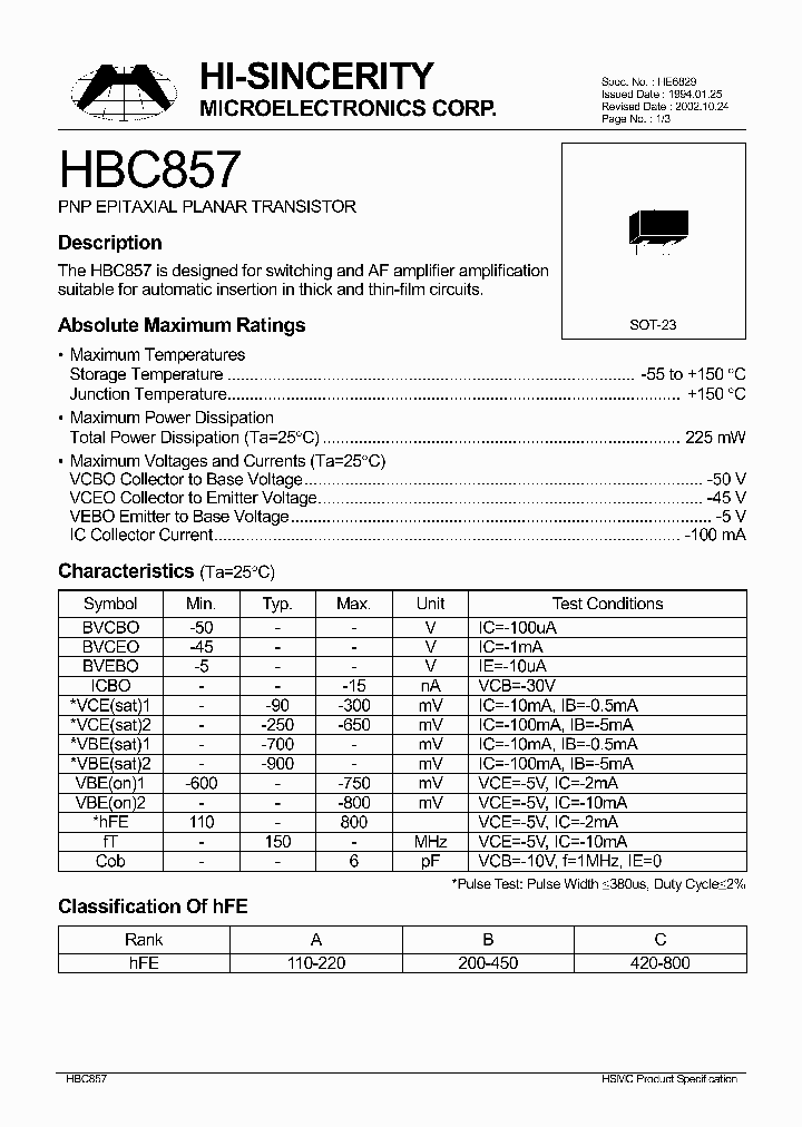 HBC857_456399.PDF Datasheet