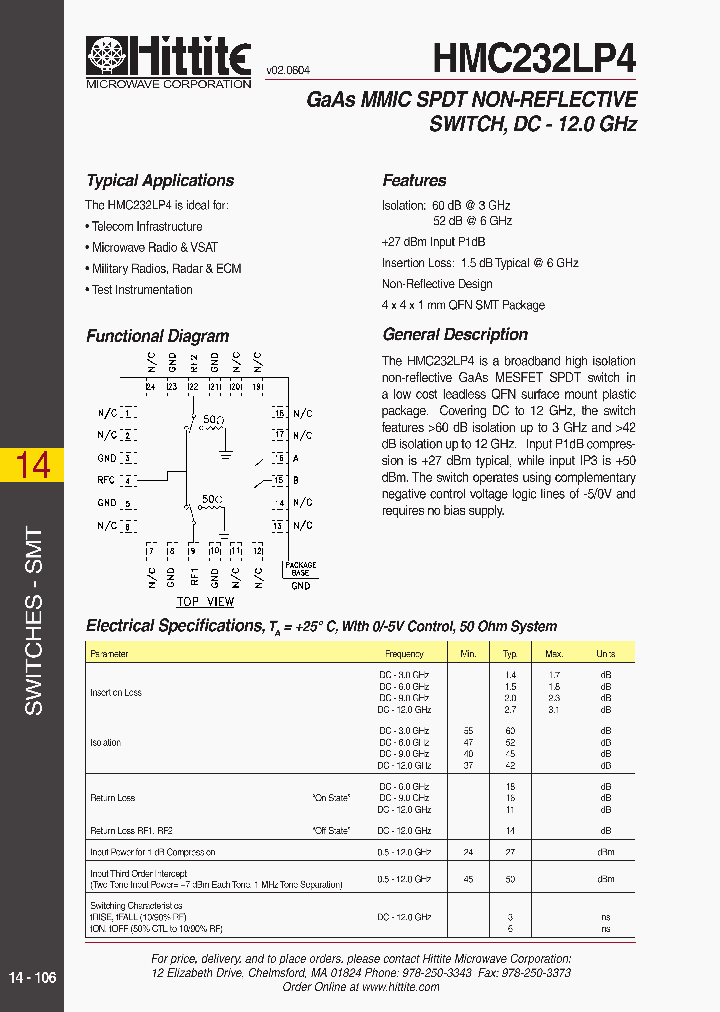 HMC232LP4_440447.PDF Datasheet