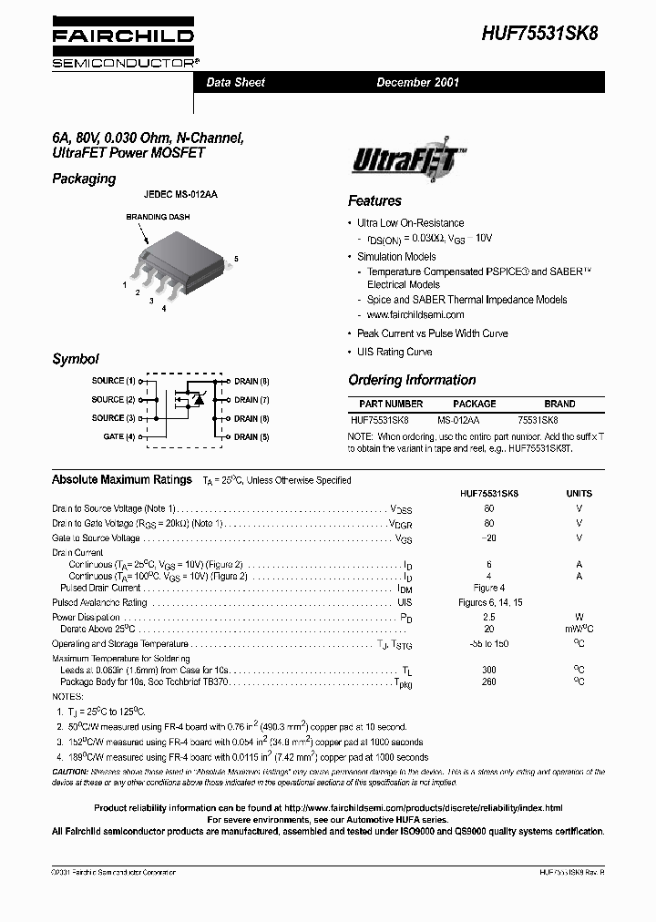 HUF75531SK8_485478.PDF Datasheet