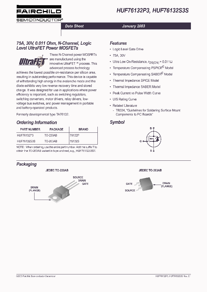 HUF76132S3S_446075.PDF Datasheet